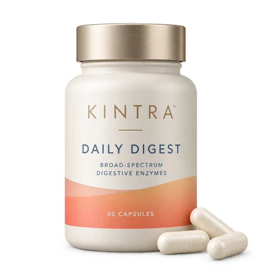 KINTRA Daily Digest supplement bottle concept